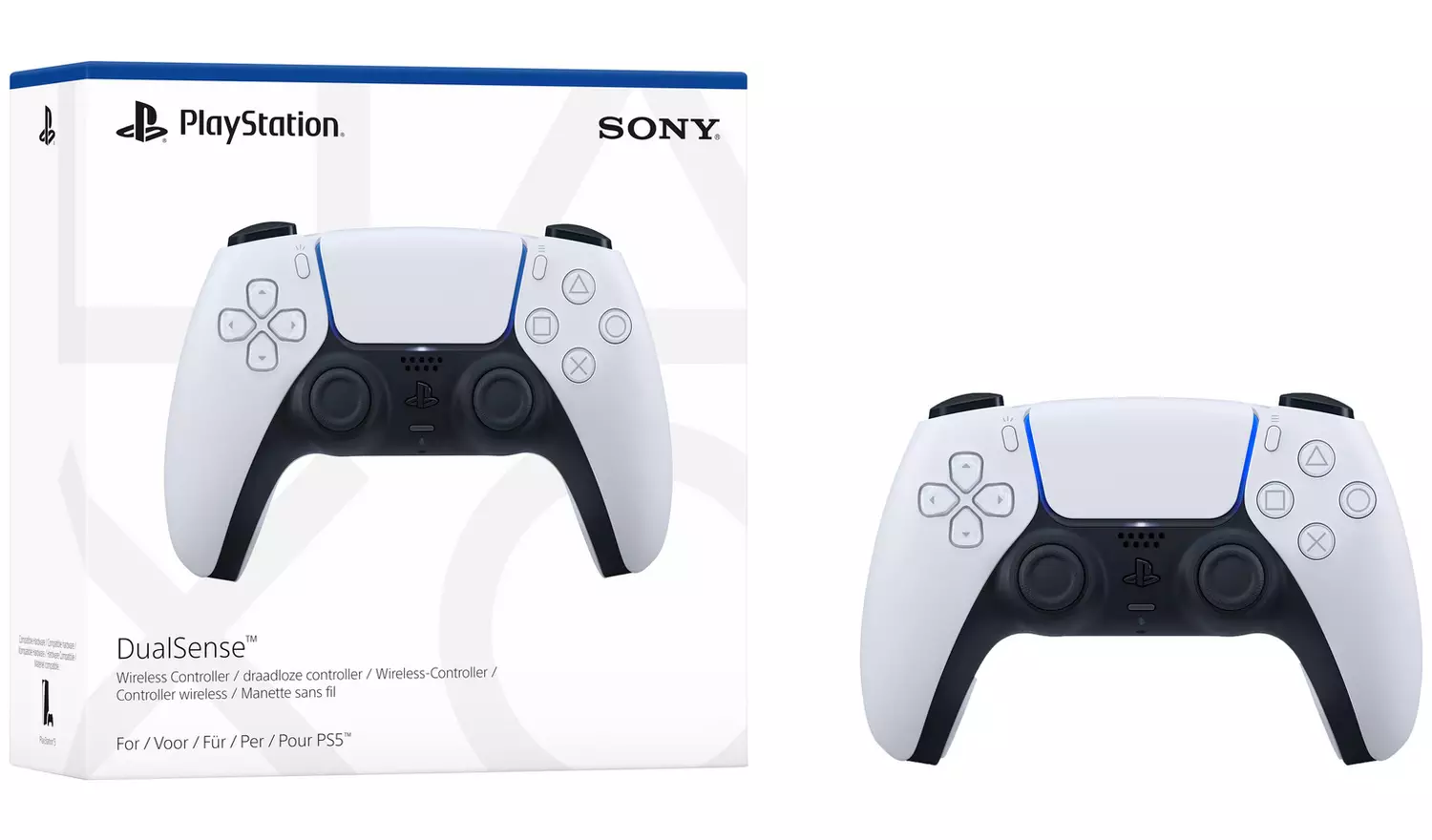 Sony Dual Sense PS5 Wireless Controller - White - Image 3